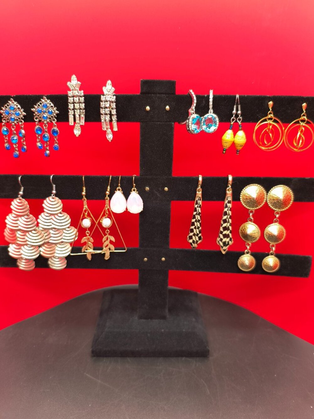 10‑Pair Mixed Earring Lot – Statement, Boho, Minimalist & Gemstone Styles Bundle